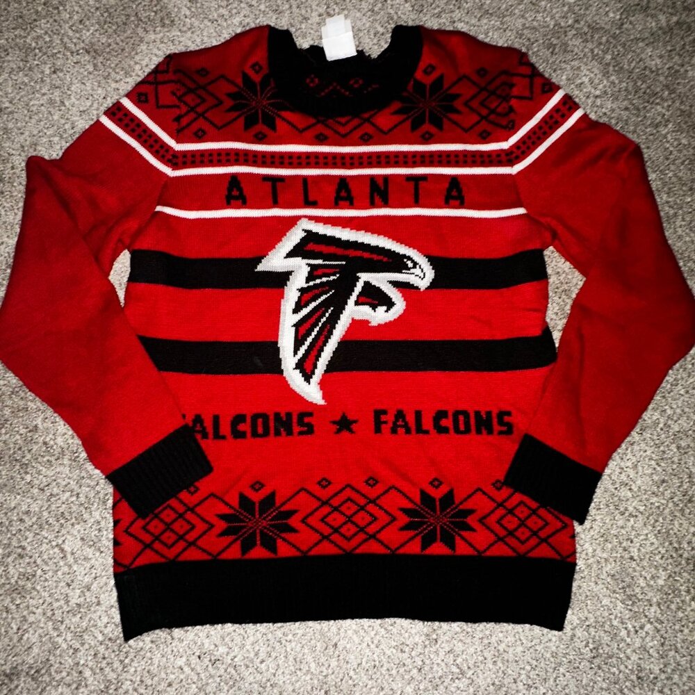 Atlanta Falcons Sweater Mens XXXL Red Black Junk Food Christmas NFL XXL 2X 3X